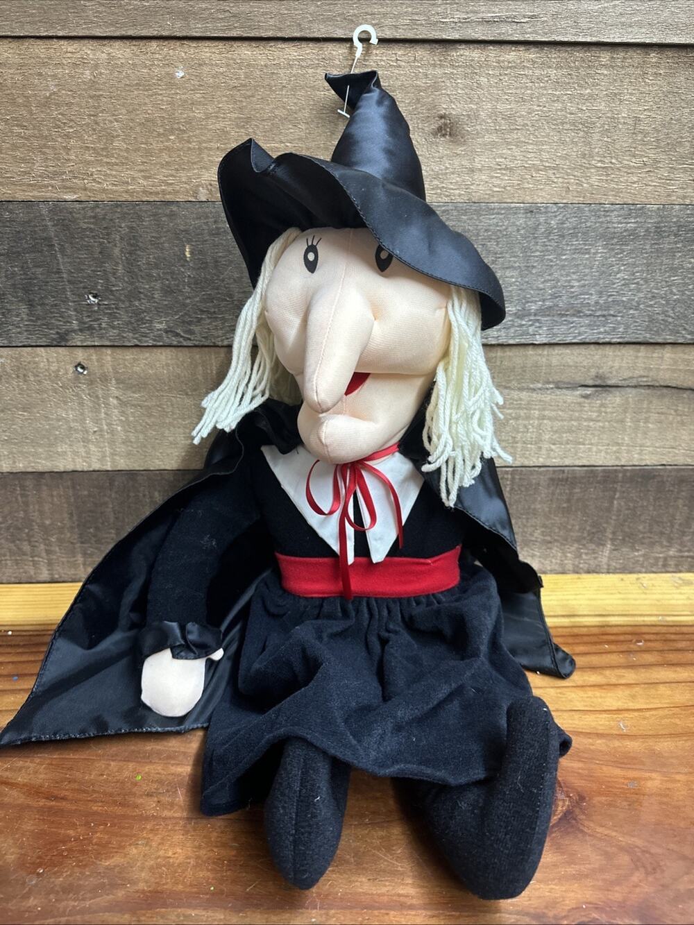 Vintage 1988 Witch-A-Roo Plush Witch Doll Jolly Toys 17" Halloween